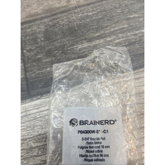 LOT OF 4- NEW - Brainerd P84300W-SN Knuckle 3-3/4-in Satin Nickel Arch Handle - Picture 8 of 8